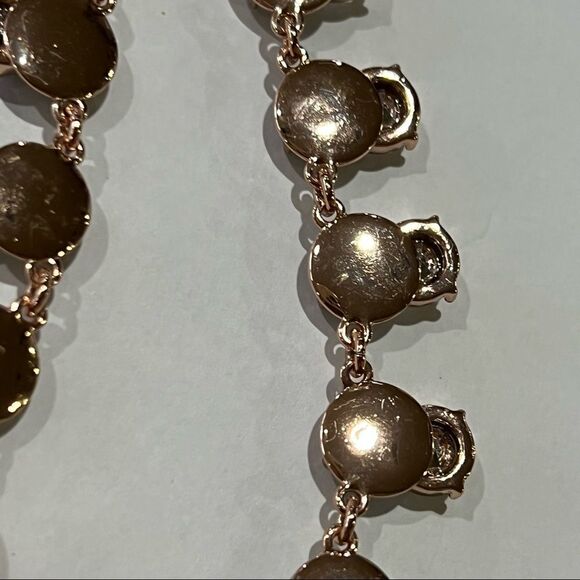 Kate Spade Rhinestone Crystal Geometric Design Statement Necklace - Picture 7 of 8